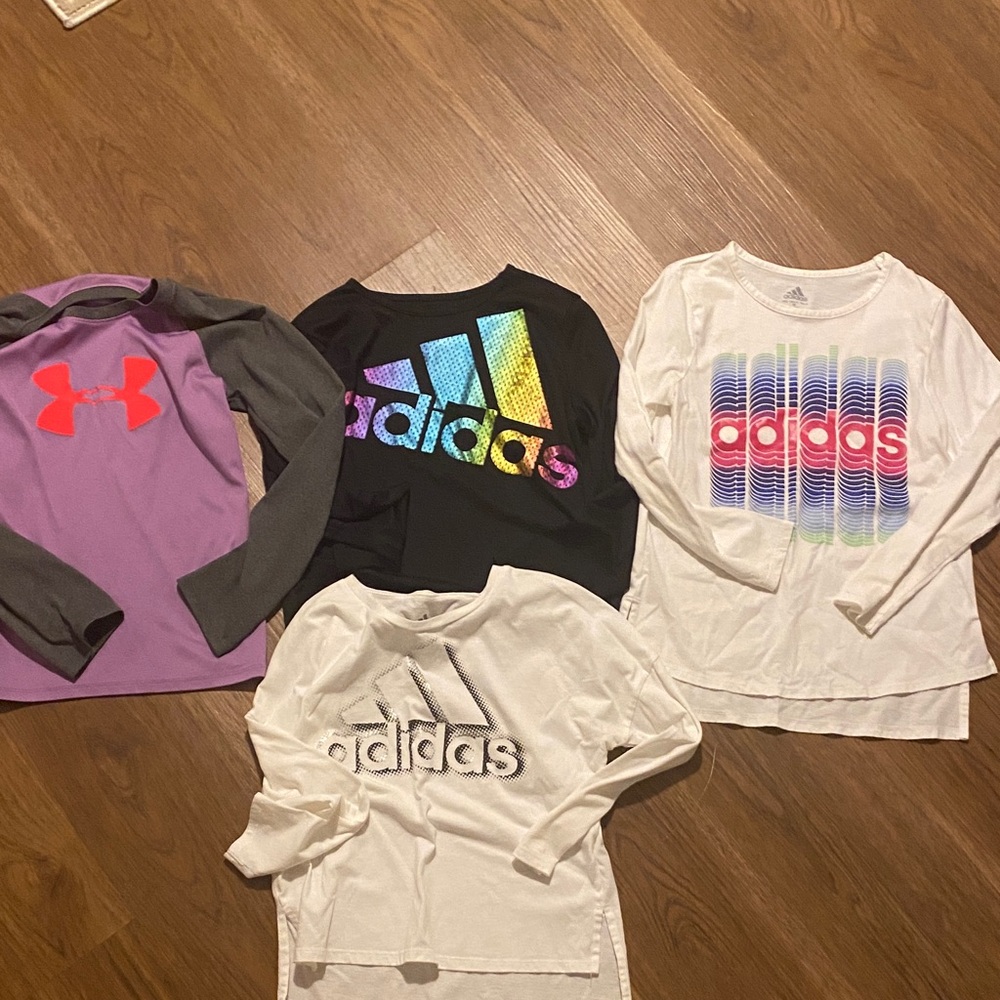 Adidas Kids' Colorful Logo Long Sleeve Tees